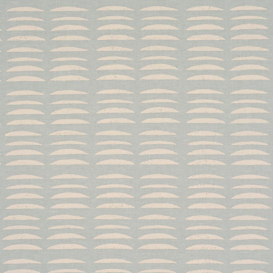 Schumacher Parable Hand Block Fabric 182470 / Ice