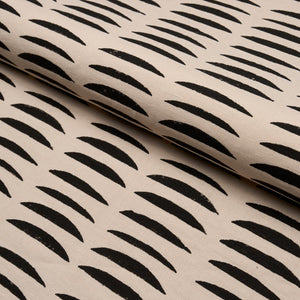 Schumacher Parable Hand Block Fabric 182471 / Charcoal