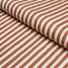 Load image into Gallery viewer, Schumacher Chaney Stripe Fabric 182551 / Terracotta