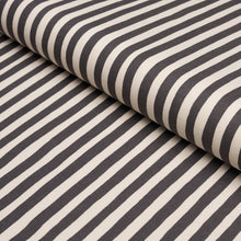 Load image into Gallery viewer, Schumacher Chaney Stripe Fabric 182552 / Carbon