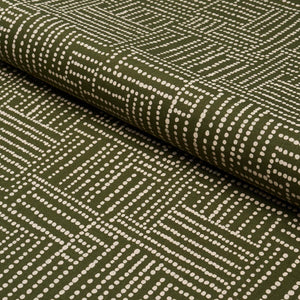 Schumacher Coco Hand Screen Print Fabric 182580 / Palm Tree Green