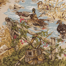 Load image into Gallery viewer, Schumacher Dog &amp; Duck Fabric 182660 / Alabaster