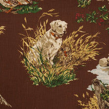 Load image into Gallery viewer, Schumacher Dog &amp; Duck Fabric 182661 / Brown
