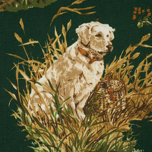 Schumacher Dog & Duck Fabric Verdant | Fabric Bistro | Columbia