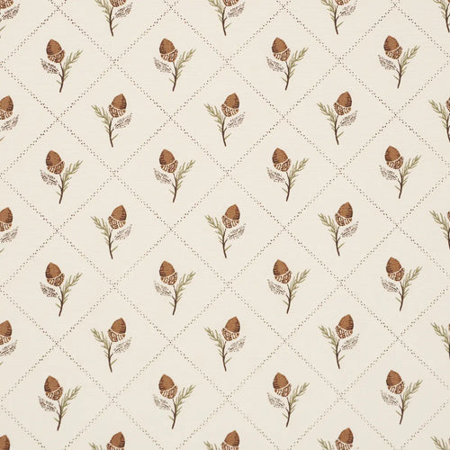 Schumacher Holden Hand Print Fabric 182670 / Cream