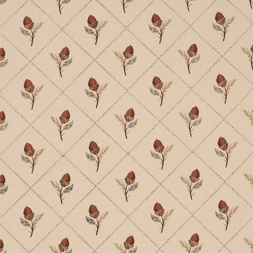 Schumacher Holden Hand Print Fabric 182671 / Flax