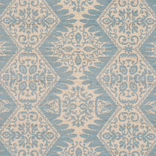 Load image into Gallery viewer, Schumacher Berkeley Hand Printed Silk Fabric 182701 / Cornflower