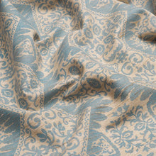 Load image into Gallery viewer, Schumacher Berkeley Hand Printed Silk Fabric 182701 / Cornflower