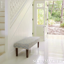 Load image into Gallery viewer, Schumacher Berkeley Hand Printed Silk Fabric 182701 / Cornflower