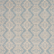 Load image into Gallery viewer, Schumacher Berkeley Hand Printed Silk Fabric 182701 / Cornflower