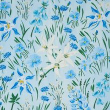 Load image into Gallery viewer, Schumacher Oz Floral Fabric 182851 / Sky