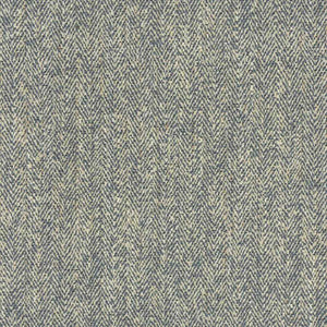 French Blue Cream Beige Tweed Chenille Upholstery Fabric