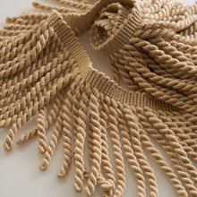 Load image into Gallery viewer, 4.75" Wide Golden Beige Tassel Bullion Fringe Trim