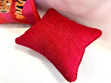 Load image into Gallery viewer, Schumacher Jokhang Velvet Pillows in Pink &amp; Red - a Pair