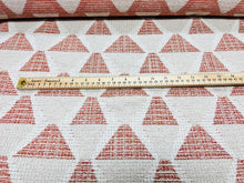 Load image into Gallery viewer, Cavallo Clay Terracotta Cream Geometric Tribal InsideOut Performance Upholstery Fabric