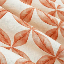 Load image into Gallery viewer, Cotton Cream Coral Geometric Drapery Fabric FB