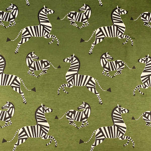 Lime Green Black White Zebra Animal Pattern Velvet Upholstery Drapery Fabric