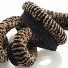 Load image into Gallery viewer, 0.5" Wide Black Brown Animal Pattern Faux Fur Upholstery Lip Cord