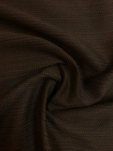 Load image into Gallery viewer, Designer Indoor Outdoor Mocha Brown Herringbone MCM Mid Century Modern Upholstery Fabric WHS 4588