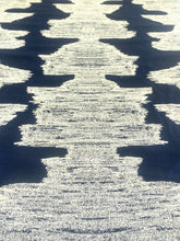 Load image into Gallery viewer, Perennials Ink Blot After Midnight Navy Blue Indoor Outdoor Upholstery Fabric WHS-5002