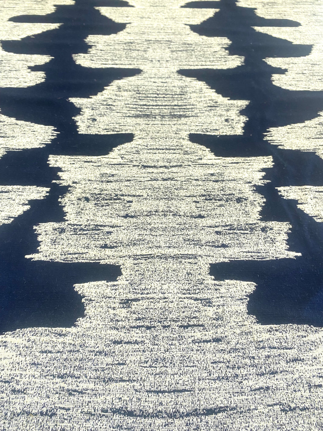 Perennials Ink Blot After Midnight Navy Blue Indoor Outdoor Upholstery Fabric WHS-5002