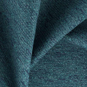 Stain Resistant Heavy Duty MCM Mid Century Modern Tweed Chenille Peacock Teal Navy Blue Upholstery Fabric FB