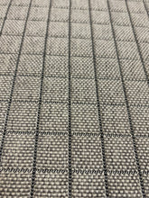Load image into Gallery viewer, Water Stain Resistant Grey Check Performance Upholstery Fabric STA 5139