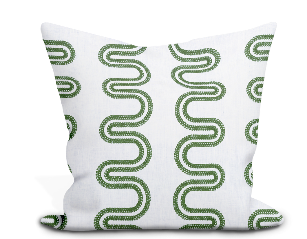Thibaut Herriot Way Embroidery Pillow