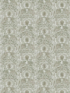 Cotton Linen Cream Green Grey Beige Seafoam Floral Upholstery Drapery Fabric FB