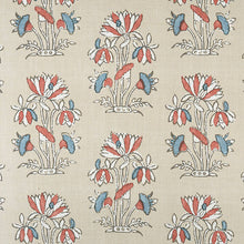 Load image into Gallery viewer, Set of Two Made to Order Thibaut Lily Flower Side Drapery Panels