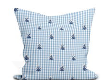 Load image into Gallery viewer, Custom Pillow Cover in Floral Thibaut Sue Belle Embroidery