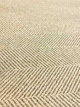 Load image into Gallery viewer, Water Stain Resistant Crypton Beige MCM Mid Century Modern Herringbone Upholstery Fabric WHS 5106