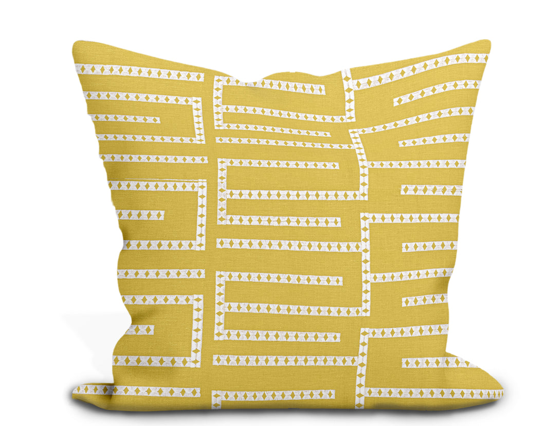 Thibaut Architect Embroidery Pillow