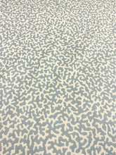 Load image into Gallery viewer, Designer Reversible Blue Cream Coral Pattern Upholstery Drapery Fabric STA 5063