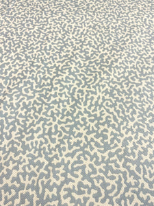 Designer Reversible Blue Cream Coral Pattern Upholstery Drapery Fabric STA 5063