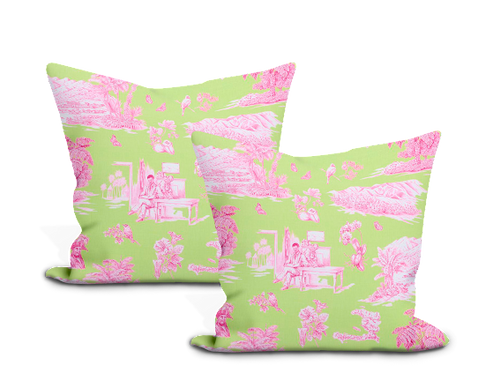 Schumacher Toussaint Toile Pillow Cover