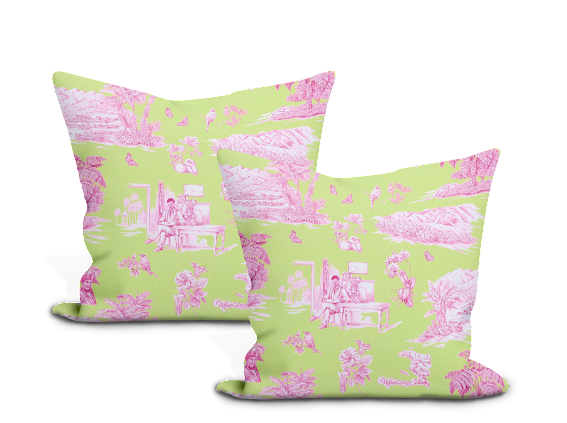 Schumacher Toussaint Toile Pillow Cover