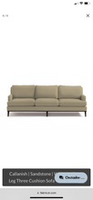 Load image into Gallery viewer, Heavy Duty Oatmeal Beige Cream Tweed Boucle MCM Mid Century Modern Upholstery Fabric FB