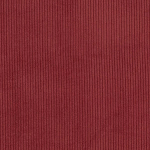 Heavy Duty Fade Resistan Cherry Rusty Red Corduroy Upholstery Fabric