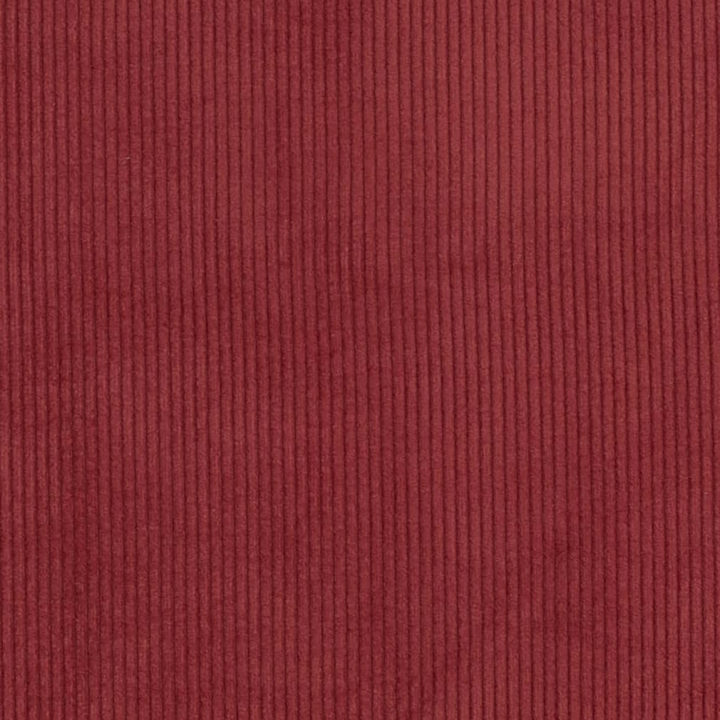 Heavy Duty Fade Resistan Cherry Rusty Red Corduroy Upholstery Fabric