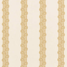 Load image into Gallery viewer, Crypton Green Mustard Art Deco Stripe Upholstery Fabric