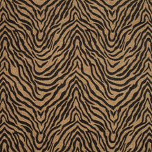 Load image into Gallery viewer, Heavy Duty Mustard Gold Black Tiger Chenille Animal Pattern Upholstery Fabric