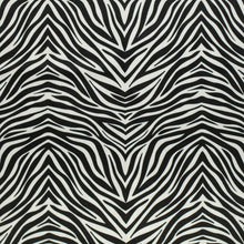 Load image into Gallery viewer, Heavy Duty Black Off White Tiger Microfiber Animal Pattern Upholstery Fabric
