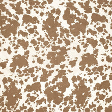 Load image into Gallery viewer, Heavy Duty Brown Cream Cow Print Microfiber Animal Pattern Upholstery Fabric