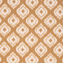 Load image into Gallery viewer, Cotton Blend Mustard Cream Medallion Geometric Upholstery Fabric