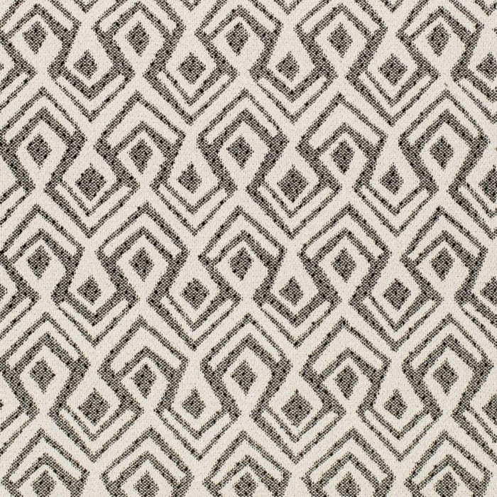 Heavy Duty Grey Abstract Ethnic Geometric Upholstery Fabric