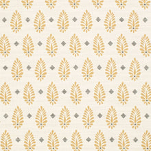 Load image into Gallery viewer, Heavy Duty Beige Mustard Grey Leaf Upholstery Fabric