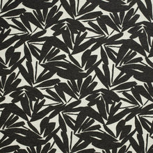 Load image into Gallery viewer, Off White Black Floral Upholstery Fabric