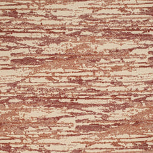 Load image into Gallery viewer, Cream Rusty Red Orange Abstract Upholstery Fabric
