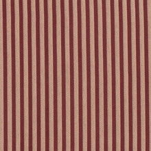 Load image into Gallery viewer, Heavy Duty Victorian Stripe Garnet Burgundy Red Upholstery Drapery Fabric
